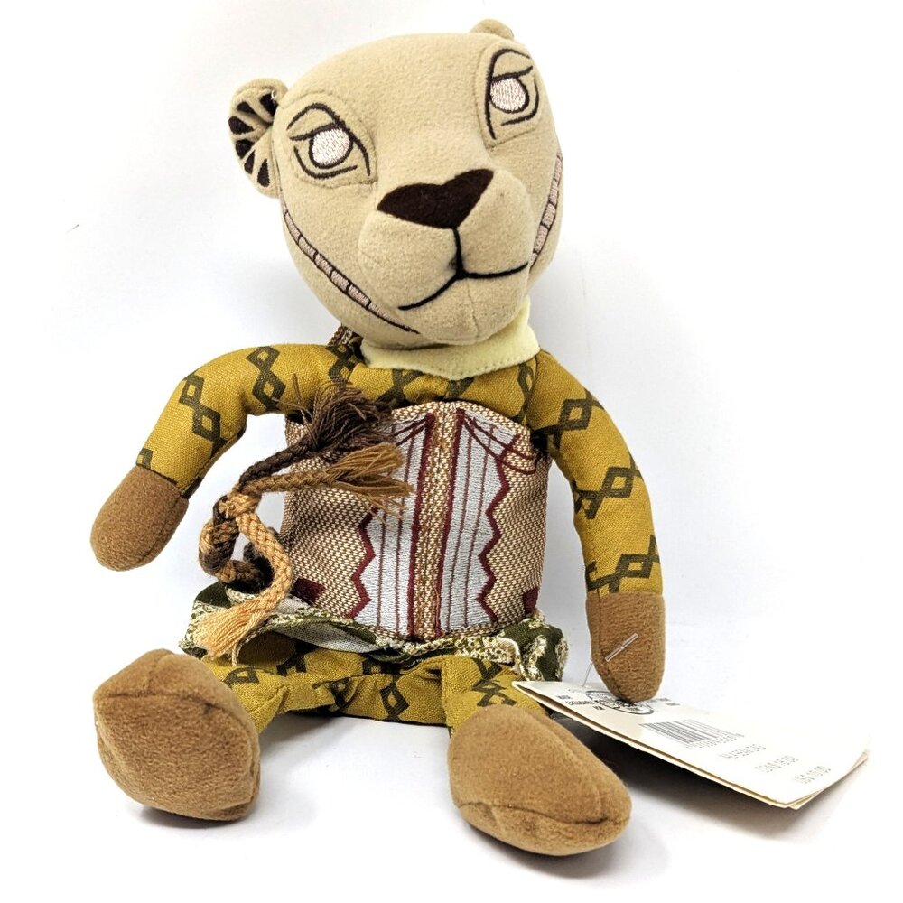Disney The Lion King Broadway Musical Nala Beanbag Plush 9" 1997 Debut Taymor
